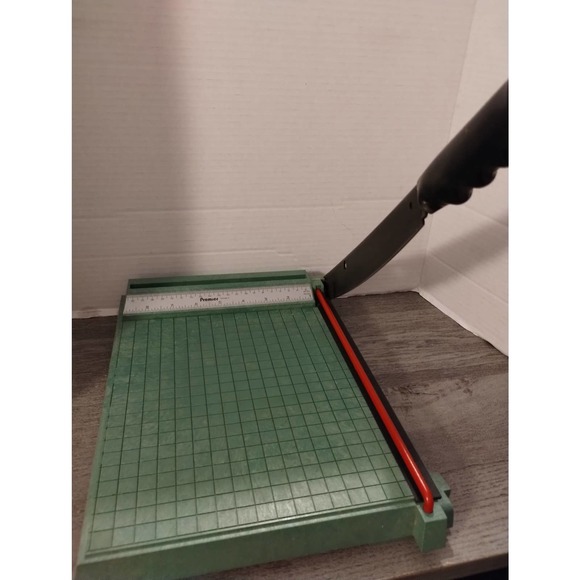 Vintage Premier Paper Cutter & Trimmer Model 210 Polyboard USA With Box - Picture 1 of 6